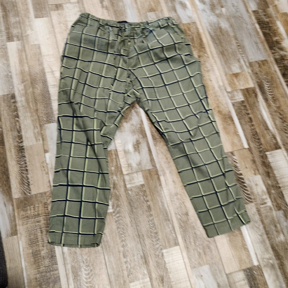 Wildfang Green Checkered Pants